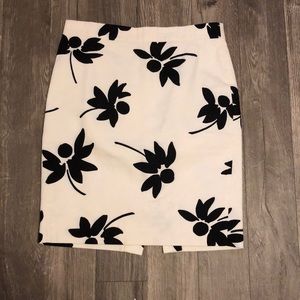 J Crew Flower Pencil Skirt